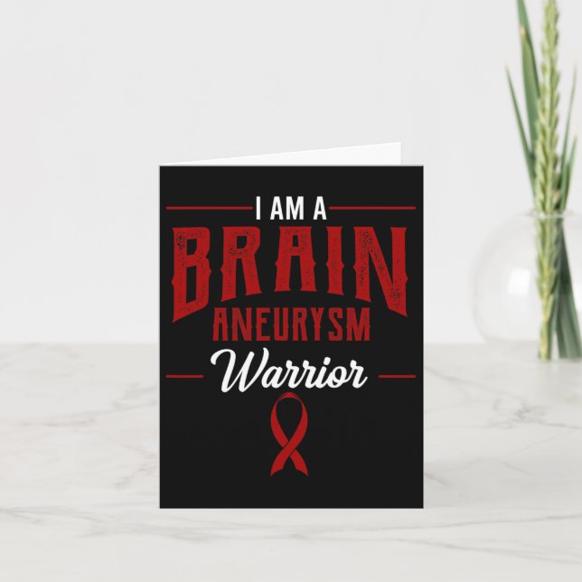Brain Aneurysm Awareness Supporter Intracranial Wa Card (Front)