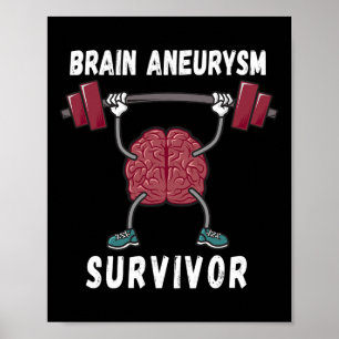 Brain Aneurysm Awareness Survivor Gift  Poster