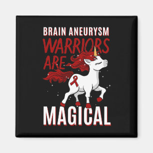 Brain Aneurysm Awareness Unicorn Supporter Intracr Magnet
