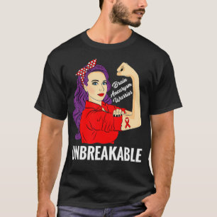 Brain Aneurysm Awareness Warrior Unbreakable T-Shirt