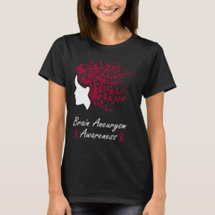 Brain Aneurysm Awareness - Women Butterflies Hair T-Shirt