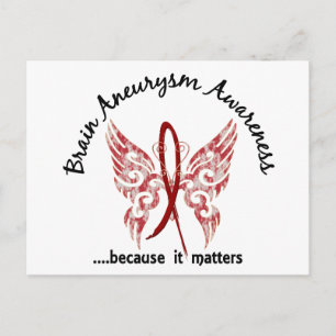 Brain Aneurysm Butterfly 6.1 Postcard