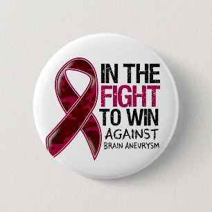 Brain Aneurysm - Fight To Win 2 Inch Round Button