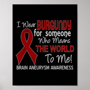 Brain Aneurysm  For Someone Who Means The World To Poster