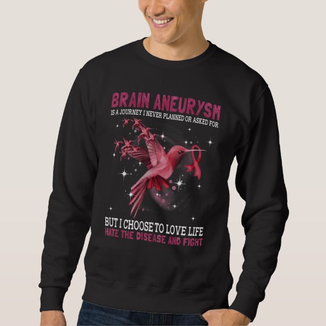 Brain Aneurysm Is A Journey I Never Planned Or Ask Sweatshirt (Front)