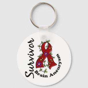 Brain Aneurysm Survivor 15 Keychain