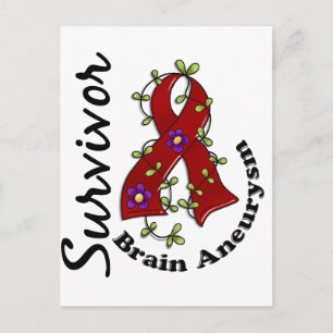 Brain Aneurysm Survivor 15 Postcard