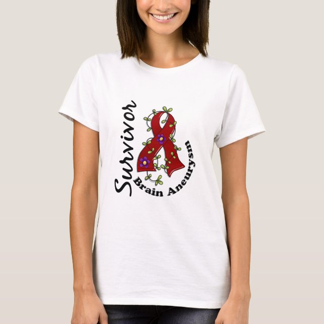 Brain Aneurysm Survivor 15 T-Shirt (Front)