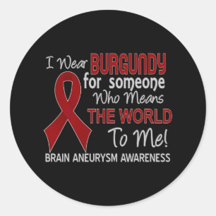Brain aneurysm  Unbreakable Black Women Awareness  Classic Round Sticker