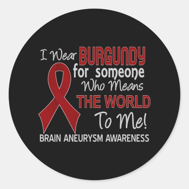 Brain aneurysm  Unbreakable Black Women Awareness  Classic Round Sticker (Front)