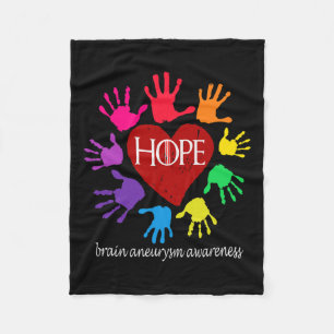 Brain Aneurysm Warrior1 Fleece Blanket