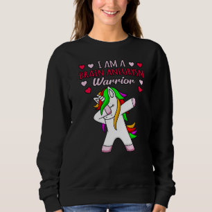 Brain Aneurysm Warrior Awareness Month Support Gra Sweatshirt