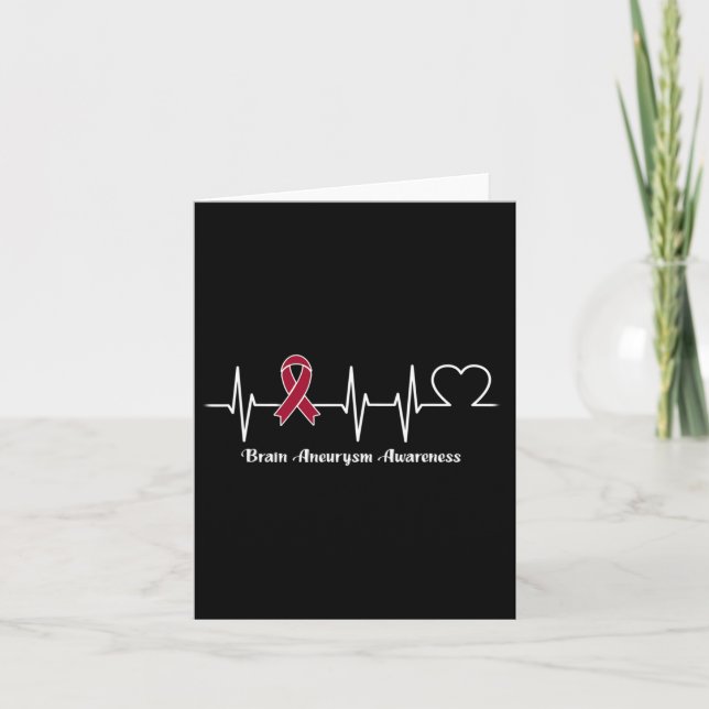 Brain Aneurysm Warrior  Card (Front)