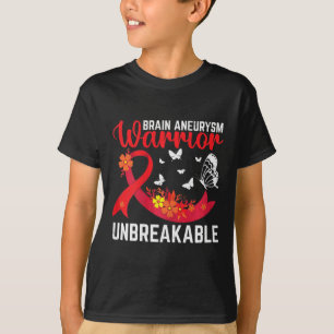 Brain Aneurysm Warrior Unbreakable Surgery Awarene T-Shirt