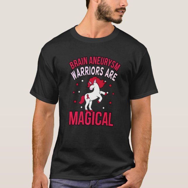 Brain Aneurysm Warriors Magical Awareness Month Gr T-Shirt (Front)