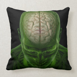 Brain Arteries Throw Pillow