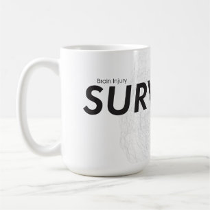 Brain Brain Brain Survivant Mug avec trait de lign