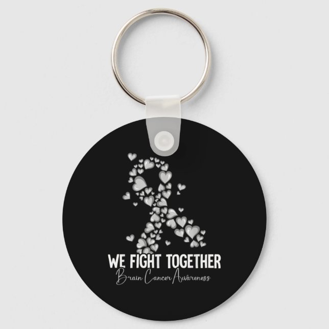 Brain Cancer Awareness 3  Keychain (Front)