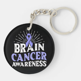 Brain Cancer Awareness Acrylic Keychain