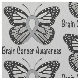 Brain Cancer Awareness Butterfly Fabric