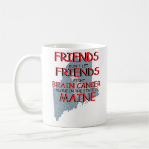Brain Cancer Awareness in Maine Coffee Mug