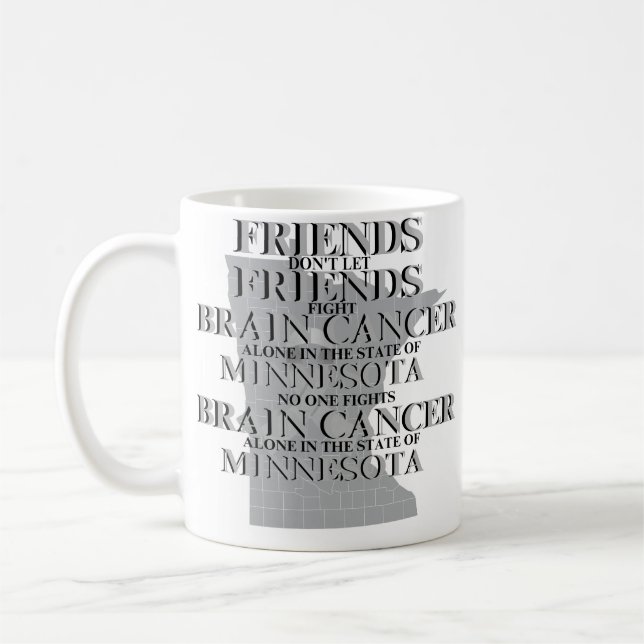 Brain Cancer Awareness in Minnesota  Coffee Mug (Left)