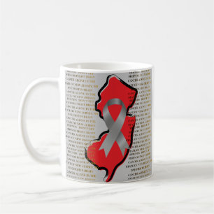 Brain Cancer Awareness in New Jersey  Coffee Mug