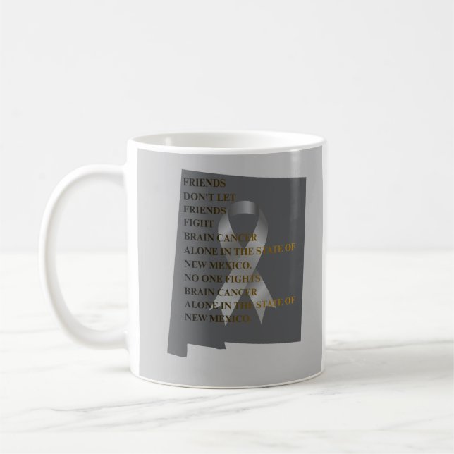 Brain Cancer Awareness in New Mexico  Coffee Mug (Left)