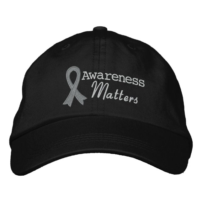 Brain Cancer Awareness Matters Embroidered Hat (Front)