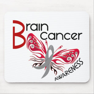 Brain Cancer BUTTERFLY 3 Mouse Pad
