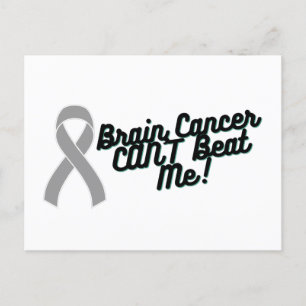 Brain Cancer CAN'T Beat Me  Postcard