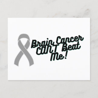 Brain Cancer CAN'T Beat Me  Postcard