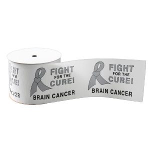 Brain Cancer Fight for the Cure 3" Grosgrain Ribbon