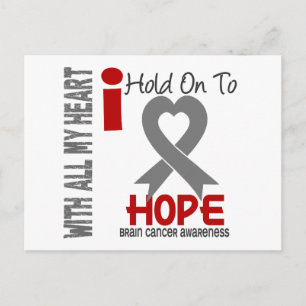 Brain Cancer I Hold On To Hope Postcard
