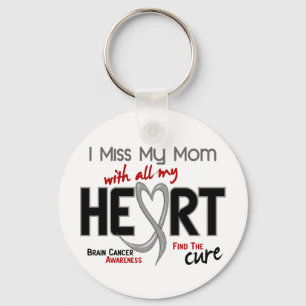 Brain Cancer I MISS MY MOM Keychain