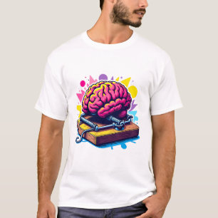 Brain Caught in a Mousetrap – Think Twice!  T-Shirt