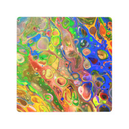 Brain Cells Metal Wall Art