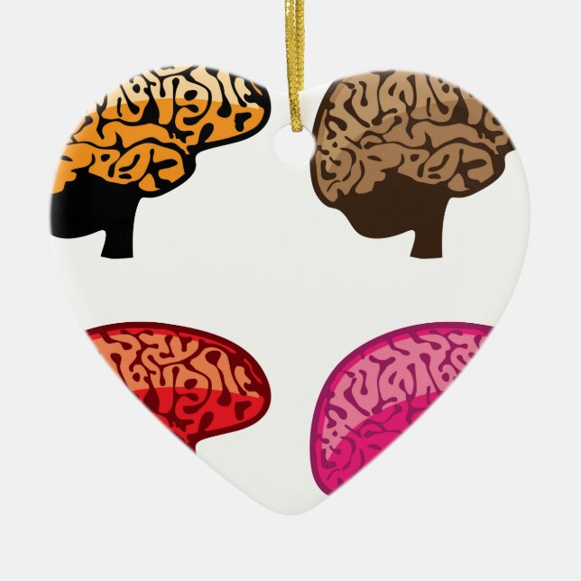 Brain Ceramic Ornament (Front)