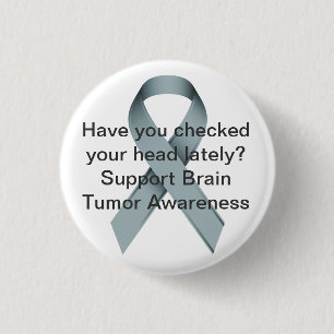 Brain Check 1 Inch Round Button