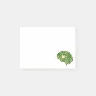 Brain Circuitry Motherboard Post-it Notes