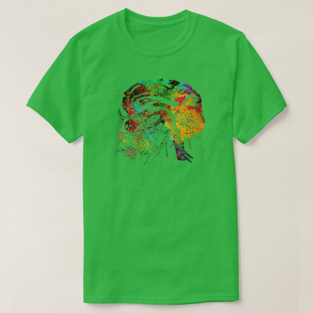 Brain cranial nerves 1 T-Shirt (Design Front)