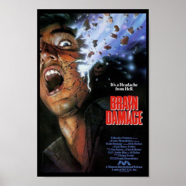 BRAIN DAMAGE POSTER (Front)