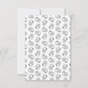 Brain Diagrams Vintage Art CUSTOM BACKGROUND COLOR Thank You Card