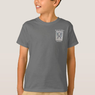 Brain Disabilities Awareness Ribbon Angel Tee
