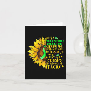 Brain Disabilities Warrior Sunflower  Disabilities Card