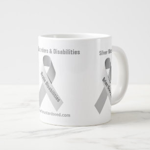 Brain Disorder Awareness Ribbon Large Coffee Mug