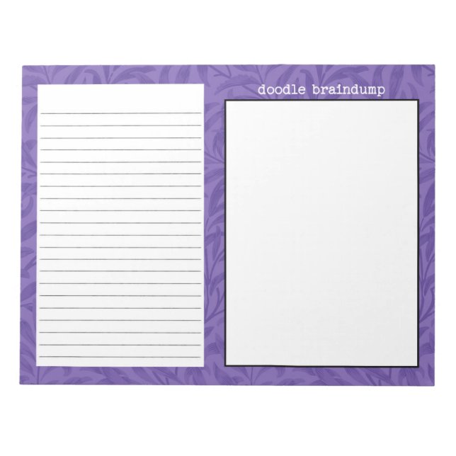 Brain Dump Doodles Journalling Notepad (Front)