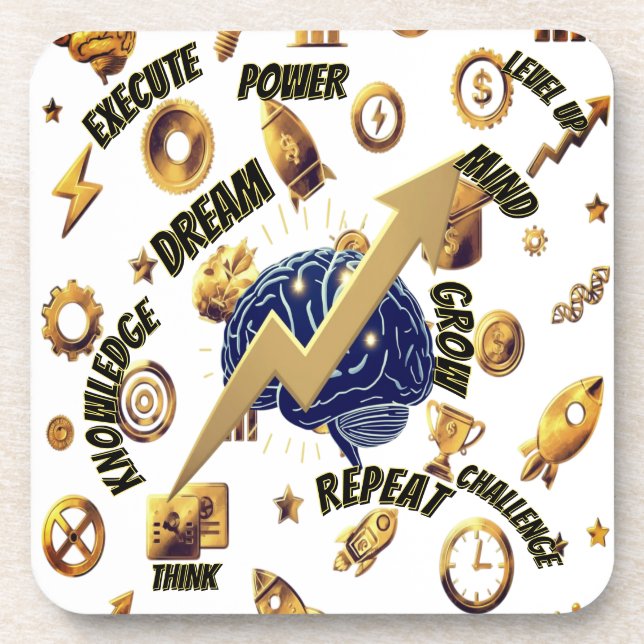 Brain Energy Coaster Set plastic (Front)