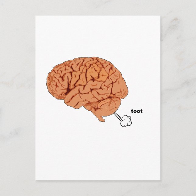Brain fart postcard (Front)