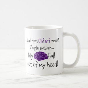 Brain fell out coffee mug